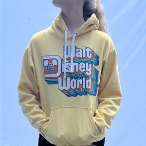 Vintage Yellow Walt Disney Hoodie